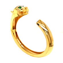 14K Gold Leopard Bangle/Fashion Jewelry 925 Silver/Fashion Gift